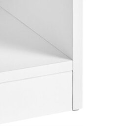 Wyld And Coco Luxehome White Mdf Melamine Shoe Storage Cabinet Tall Organizer W80 X D30 X H180Cm - thumbnail 7