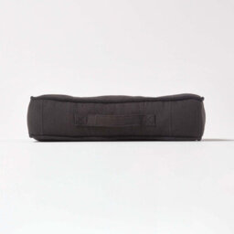 Homescapes Rajput Ribbed Cotton Floor Cushion Black - thumbnail 5