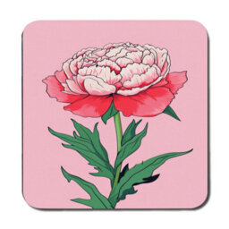 Benjamin Tate Design Peony Pink Placemats And Coasters Set With Wood Base Designer Artwork Limited Edition - thumbnail 3