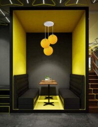 Ledsone Modern 3 Way Decorative Vine Ball Rattan Shade Chandelier Three Head Ceiling Pendant Light Home Decor Yellow - thumbnail 6