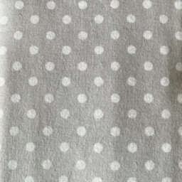 Just So Home Luxury Cotton Flannelette Pillowcases (Grey Polka Dot)
