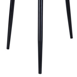 Beliani 2-Pack Quilted Faux Leather Dining Chairs Dark Brown With Powder-Coated Iron Legs - thumbnail 9