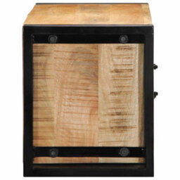 Berkfield Industrial Tv Cabinet 80X30X35 Cm Solid Rough Wood Mango - thumbnail 4