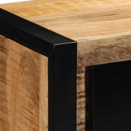 Berkfield Industrial Tv Cabinet 80X30X35 Cm Solid Rough Wood Mango - thumbnail 6