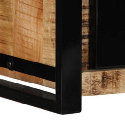 Berkfield Industrial Tv Cabinet 80X30X35 Cm Solid Rough Wood Mango - thumbnail 8