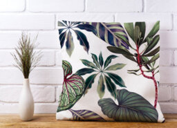 Warren Reed Designer Watercolor Tropical Leaf Cushions 45Cm X 45Cm - thumbnail 2