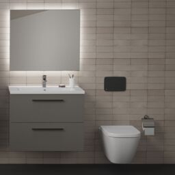 Ideal Standard I.life S Tall Matt Quartz Grey Single Wall-Mounted Bathroom Cabinet (H)120Cm (W)40Cm - thumbnail 5