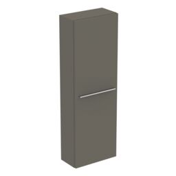 Ideal Standard I.life S Tall Matt Quartz Grey Single Wall-Mounted Bathroom Cabinet (H)120Cm (W)40Cm - thumbnail 2