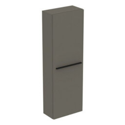 Ideal Standard I.life S Tall Matt Quartz Grey Single Wall-Mounted Bathroom Cabinet (H)120Cm (W)40Cm