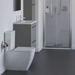 Ideal Standard I.life S Tall Matt Quartz Grey Single Wall-Mounted Bathroom Cabinet (H)120Cm (W)40Cm - thumbnail 6