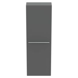 Ideal Standard I.life S Tall Matt Quartz Grey Single Wall-Mounted Bathroom Cabinet (H)120Cm (W)40Cm - thumbnail 4