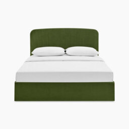 Furniturebox Uk Amelie Green Velvet Ottoman Double Bed Frame - thumbnail 3