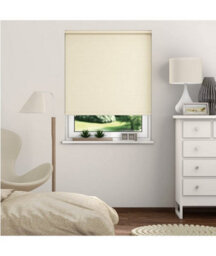 Thermal Blackout Roller Blinds 175Cm Drop X Width 125Cm  Oyster - thumbnail 2