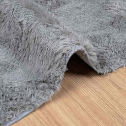 Vidaxl Shaggy Rug High Pile Navarra Light Grey 240X240 Cm Polyester - thumbnail 5