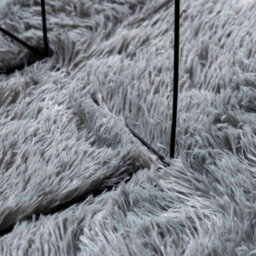 Vidaxl Shaggy Rug High Pile Navarra Light Grey 240X240 Cm Polyester - thumbnail 7