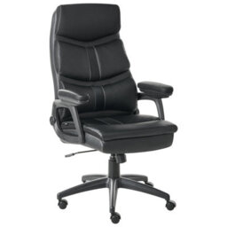Beliani Executive Chair Ruler Faux Leather Black - thumbnail 6