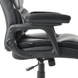 Beliani Executive Chair Ruler Faux Leather Black - thumbnail 8