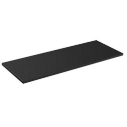 Impact Furniture Bathroom Double Vanity Unit 1200mm Countertop Wall Hung Drawer Cabinet Ribbed Black Modern Fluted Adel - thumbnail 9
