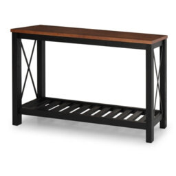 Mercers Furniture Cottage Black Painted Pine Console Table Sideboard Wooden With Storage Shelf 81H X 132W X 36D Cm - thumbnail 5