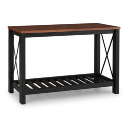 Mercers Furniture Cottage Black Painted Pine Console Table Sideboard Wooden With Storage Shelf 81H X 132W X 36D Cm - thumbnail 3