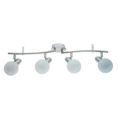 Urbn-Living 4 Arm Led Dim- Able Ceiling Spotlight Fixture 6W E14 Bulb Included - image 1