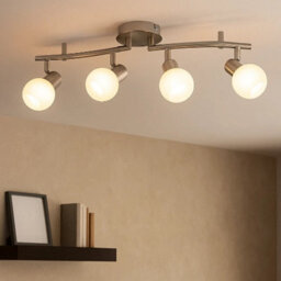 Urbn-Living 4 Arm Led Dim- Able Ceiling Spotlight Fixture 6W E14 Bulb Included - thumbnail 2