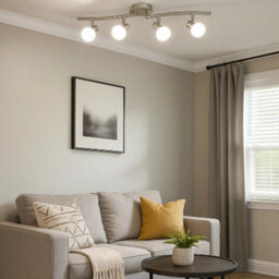 Urbn-Living 4 Arm Led Dim- Able Ceiling Spotlight Fixture 6W E14 Bulb Included - thumbnail 5