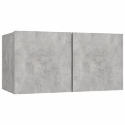 Berkfield Classic 6 Piece Tv Cabinet Set Concrete Grey Engineered Wood - thumbnail 5