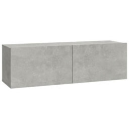 Berkfield Classic 6 Piece Tv Cabinet Set Concrete Grey Engineered Wood - thumbnail 6