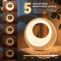 Amorly Rechargeable Kids Rgb Color Changing Lamp, Touch & Remote Control,7 Colors,9 Light Modes,5 Brightness Levels, Timer Function - thumbnail 4