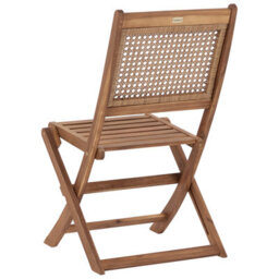 Beliani Set Of 2 Garden Chairs Paraggi Certified Acacia Wood Dark Brown - thumbnail 6