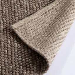 Delilah Mottled Taupe Plain Wool Rug-120Cm X 170Cm - thumbnail 4