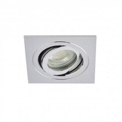 Spa Lighting Spa-35727-Chr Cali Ip65 Square Tiltable Downlight In A Chrome Finish - image 1