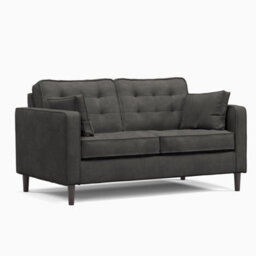 Furnishings For Less UK Eden Graphite Chenille Fabric 3 Piece Sofa Suite 2 Seater And 2 Armchairs - thumbnail 2