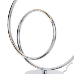 Pagazzi Lighting Pagazzi Links Chrome Table Lamp With Grey Shade - thumbnail 5