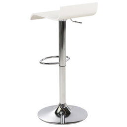 Wyld and Coco Set Of 2 White Swivel Bar Stools With Gas Lift And Footrest, 68-90 Cm Adjustable - thumbnail 7