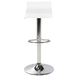 Wyld and Coco Set Of 2 White Swivel Bar Stools With Gas Lift And Footrest, 68-90 Cm Adjustable - thumbnail 6