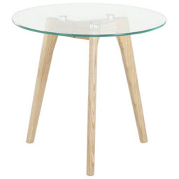 Beliani Set Of 2 Coffee Tables Missouri Glass Transparent - thumbnail 6