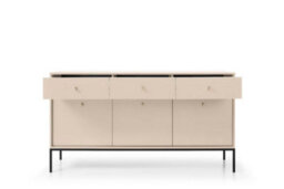 Arte Stylish Mono Large Sideboard Cabinet H830mm W1540mm D390mm In Beige - Versatile Elegance For Your Dining Area - thumbnail 2