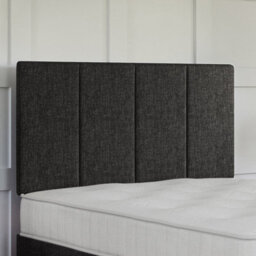Divan Base Direct Linoso Charcoal Ottoman 3Ft Single End Liftlinoso Charcoal Ottoman Ottoman + Arezzo Floor Standing Headboard - thumbnail 3