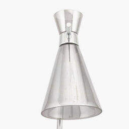 Pacific Lifestyle Monroe Smoke Waisted Glass And Silver Metal Table Lamp - thumbnail 8