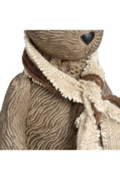 Winter Bunny Rabbit Figurine Small, Cute Decor With Scarf - thumbnail 3