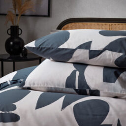 HÖEM Hoem Meta Abstract Geometric Cotton Rich Duvet Cover Set, Single, Blue - thumbnail 4