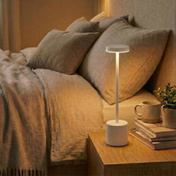 Urbn-Living Urbnliving Cordless Rechargeable Led Touch Table Lamp Dimmable Usb Night Light - White Set Of 2 - thumbnail 4