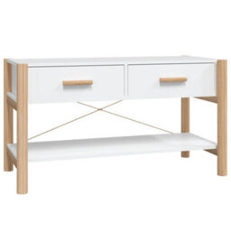 Berkfield Classic Tv Cabinet White 82X38X45 Cm Engineered Wood - thumbnail 1