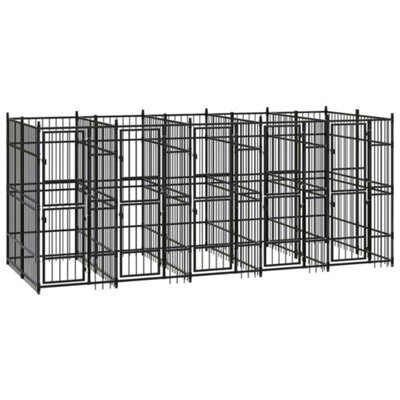 Berkfield Outdoor Dog Kennel Steel 9.22 M2 - image 1