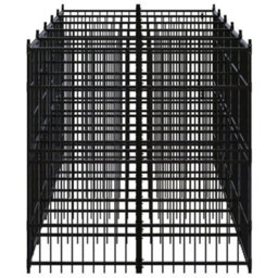 Berkfield Outdoor Dog Kennel Steel 9.22 M2 - thumbnail 3