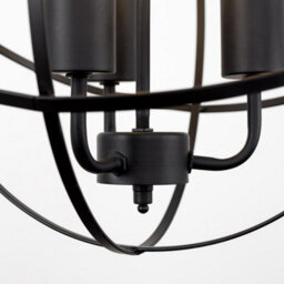 Valuelights Dalton Industrial Style Satin Black 3 Way Atom Design Ceiling Light Fitting - thumbnail 3