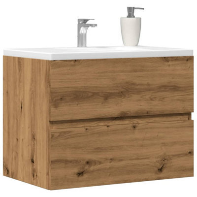Berkfield Bathroom Cabinet Artisan Oak 60X38.5X45 Cm Engineered Wood - image 1
