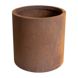 London Stone Corten Steel Straight Cylinder Planter - W 400 X H 400mm - thumbnail 3